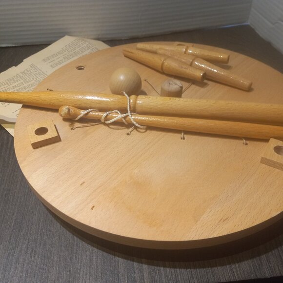 Vtg Kibri Table Skittles Bowling Wooden Wood Bowling Pins Game West Germany - Picture 7 of 8